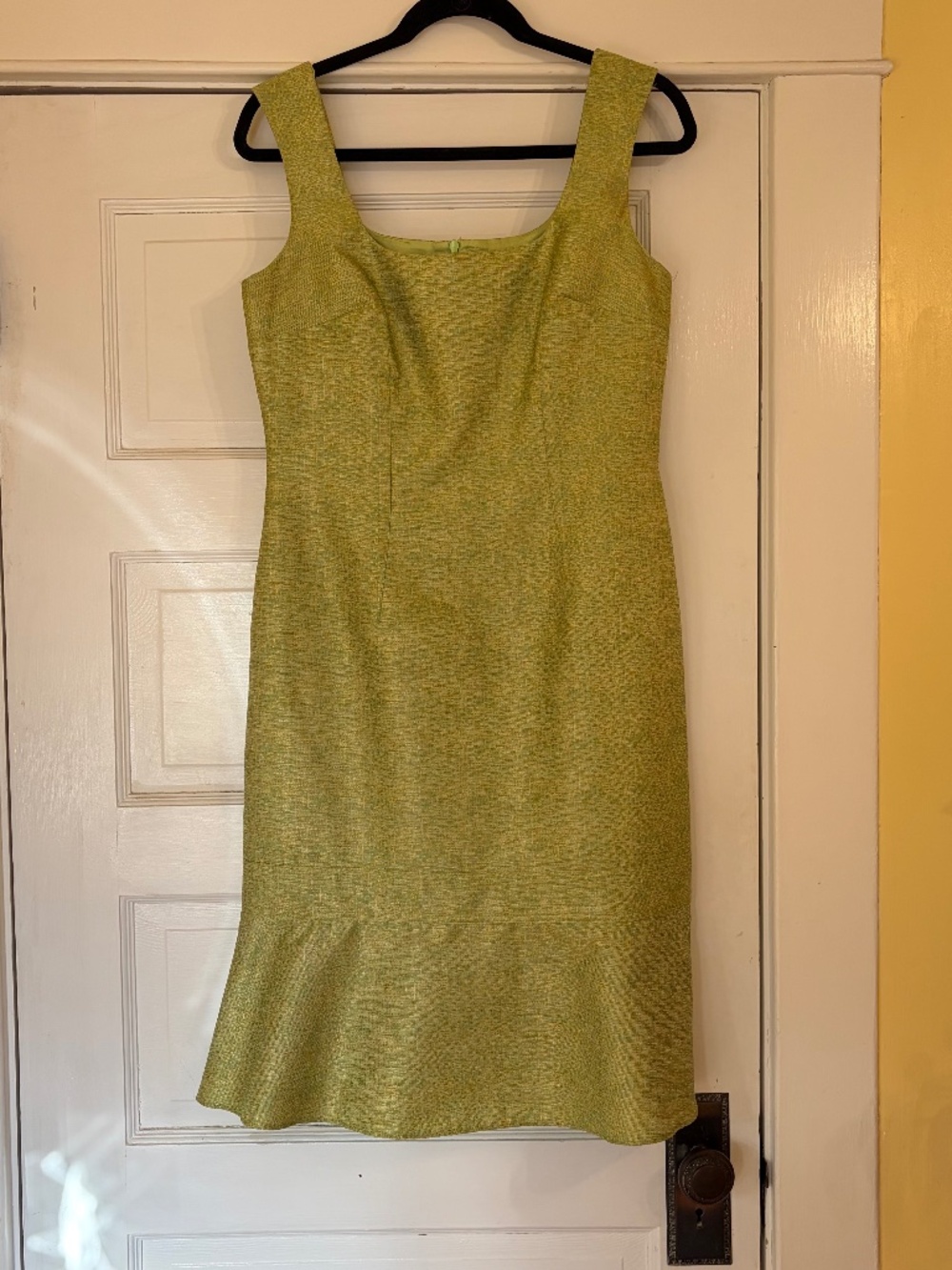 David Meister Women's Rayon Sleeveless Trumpet Dress Green 8 Wedding Guest Party